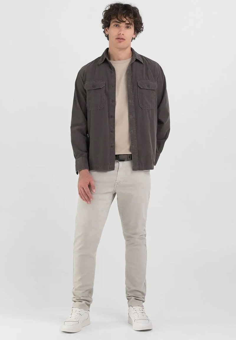 Replay Overhemd donkergrijs