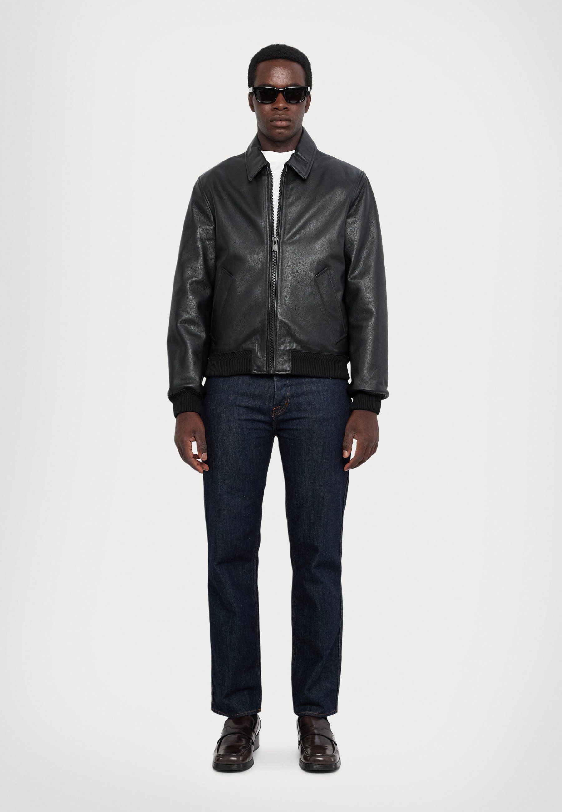 Zadig & Voltaire MATE GRAINED - Leather jacket - noir/black