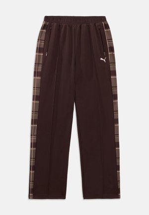Puma, TARTAN TRACK PANTS - Pantalones deportivos - chocolate fondue