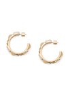 GEOMETRIC STATEMENT HOOP  - Earrings - gold-coloured