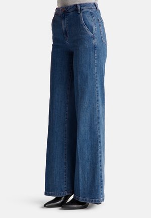United Colors of Benetton WIDE FIT - Jean flare - blue