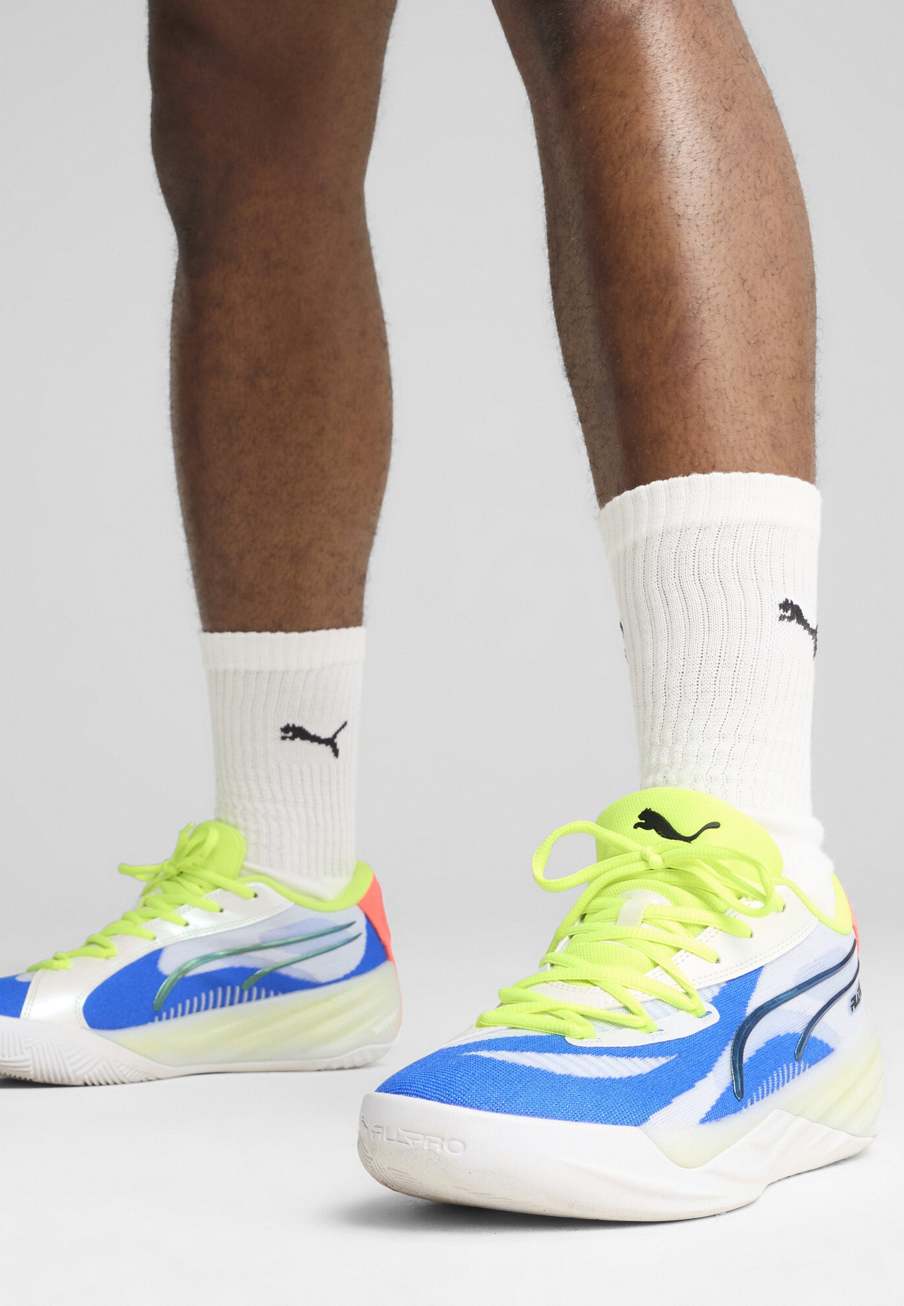 Puma ALL-PRO NITRO - Obuwie do koszykówki/biały - Zalando.pl