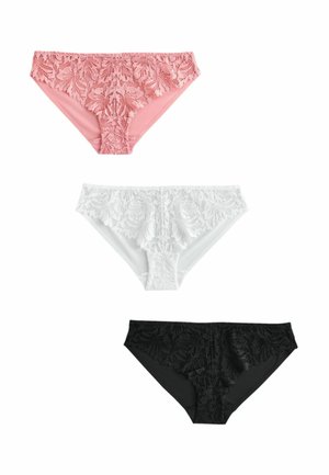 3 PACK - Nohavičky/Slipy - black white nude