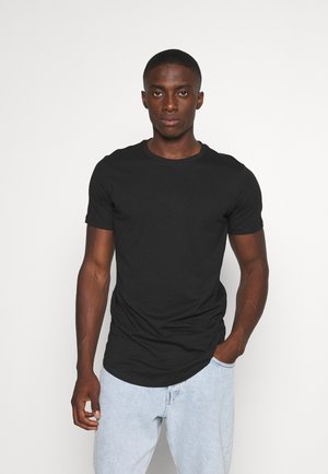 JJENOA SS CREW NECK NOOS - Jednoduché tričko - black