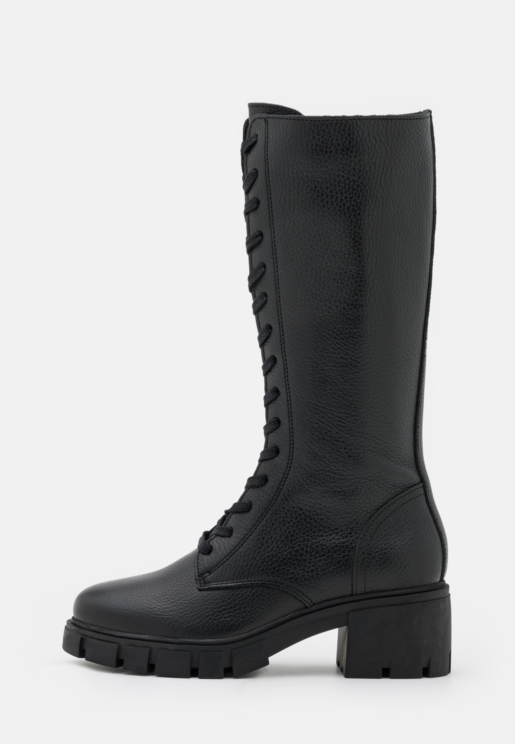 Zign LEATHER - Stivali con i lacci - black/nero - Zalando.it