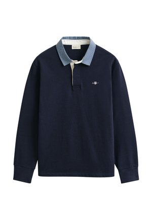 GANT REG HEAVY RUGGER - Polo - evening blue