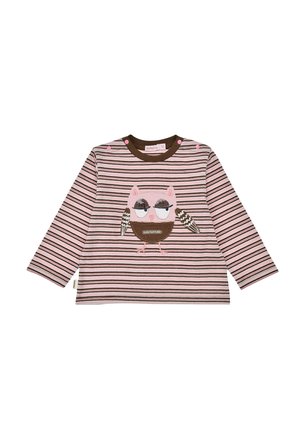 LANGARM GERINGELT EULE - Langarmshirt - rosé