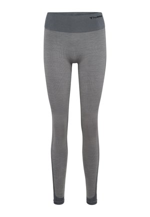 MT SHINE SEAMLESS - Leggings - quiet shade sharkskin melange