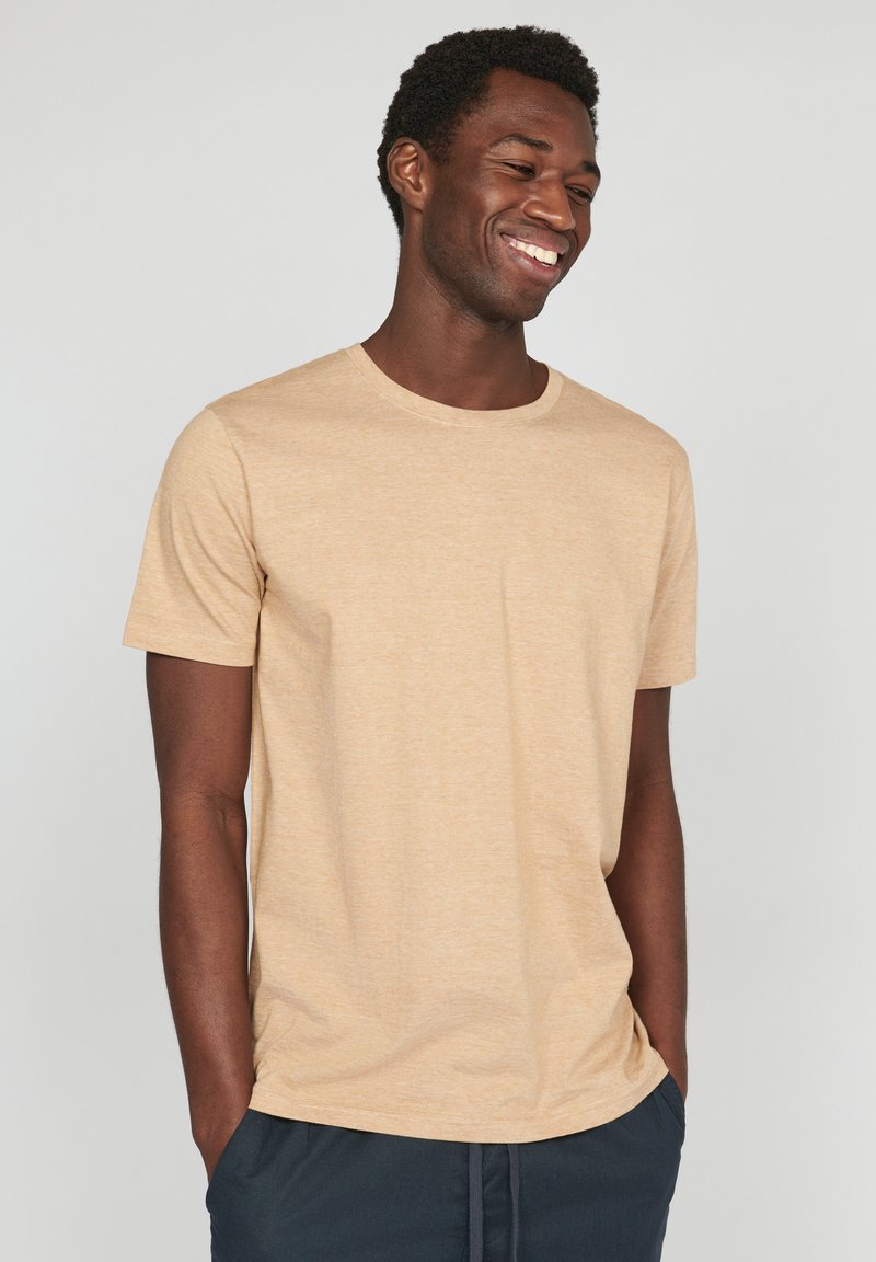 Matinique - JERMANE STRIPE - T-Shirt basic - yellow brown, Vergrößern