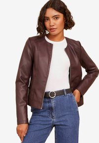 Friends Like These COLLARLESS - REGULAR FIT - Veste en similicuir - red
