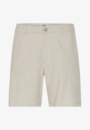 Solid SDAURELIUS LINEN MIX - Lühikesed püksid - oatmeal