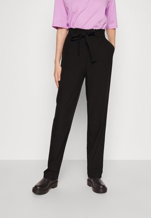 PIECES Tall PCBOSS PAPERBAG STRAIGHT PANTS  - Παντελόνι - black