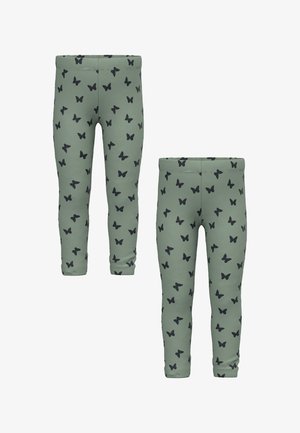 Name it, 2ER-SET ALLOVER - Leggings - Hosen - grün 2