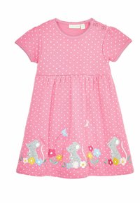 JoJo Maman Bébé - APPLIQUÉ  REGULAR FIT - Vestito di maglina - pink mouse spot Immagine in miniatura 1