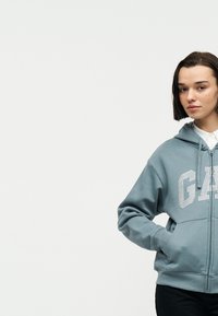 GAP HERITAGE - Sweat zippé - grey slate
