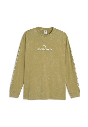 Puma, RUN CULTURE COLLECTIVE RELAXED WASHED GRAPHIC LONG SLEEVE - T-shirt à manches longues - chai latte