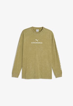 Puma, RUN CULTURE COLLECTIVE RELAXED WASHED GRAPHIC LONG SLEEVE - Longsleeve - chai latte