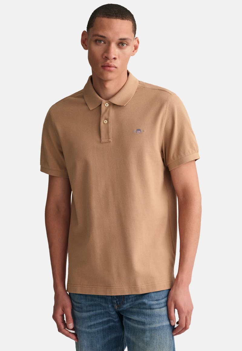 GANT REG SHIELD PLUS SIZE - Poloshirt - warm khaki