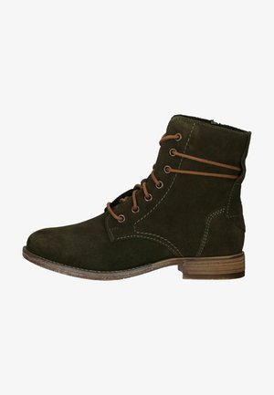 Lace-up ankle boots - grün