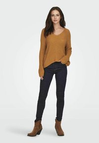 JDY JDYNEW MEGAN NOOS - Strickpullover - sudan brown