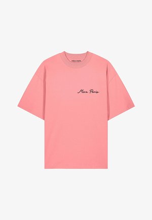 Mira Paris, ESSENTIAL OVERSIZED DROPPED SHOULDER TEE 26 UNISEX - T-shirt print - pink