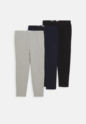 3 PACK - Legíny - grey/blue/black