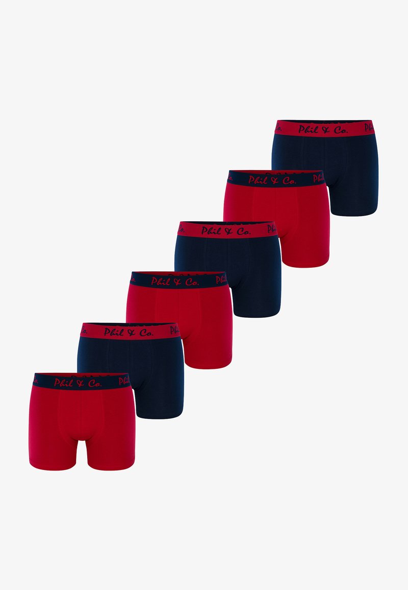 Phil & Co. Berlin 6-PACK - Boxers - navy-rot