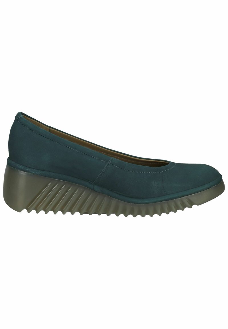 Damen Klassische Pumps | Fly London Keilpumps teal/türkis - SN93330 Damen Klassische Pumps | Fly London Keilpumps teal/türkis - SN93330