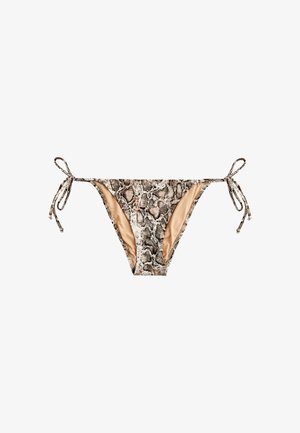 Koton, SNAKE PRINTED BIKINI BOTTOM. - Bikini pezzo sotto - black