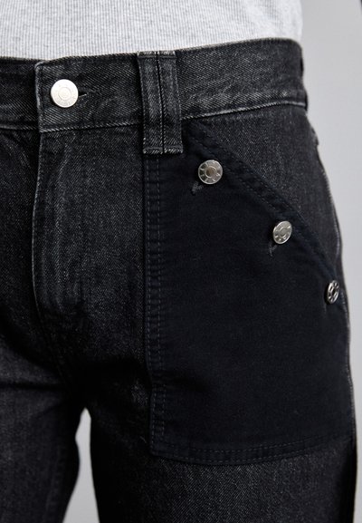 Filippa K CONTRAST POCKET STRAIGHT - Džinsi ar taisnām starām - black