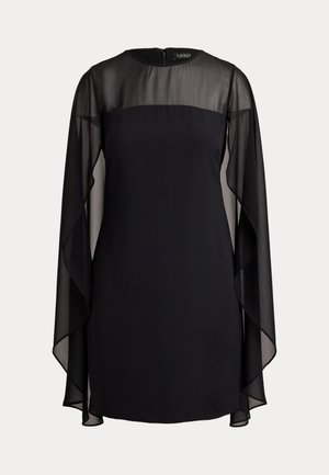 Lauren Ralph Lauren, CAPE GEORGETTE COCKTAIL DRESS - Cocktail φόρεμα / Φόρεμα για πάρτι - black