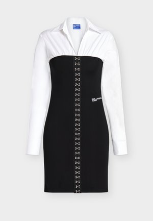 Karl Lagerfeld Jeans, DRESS - Hverdagskjole - white/black