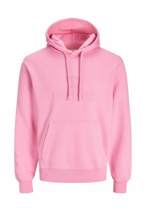 Jack & Jones, JORFREDERIKSBERG MONOGRAM HOOD - Hættetrøje - prism pink