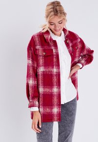 BONOBO Jeans Veste l?�g?�re - rouge fonc?� - ZALANDO.FR