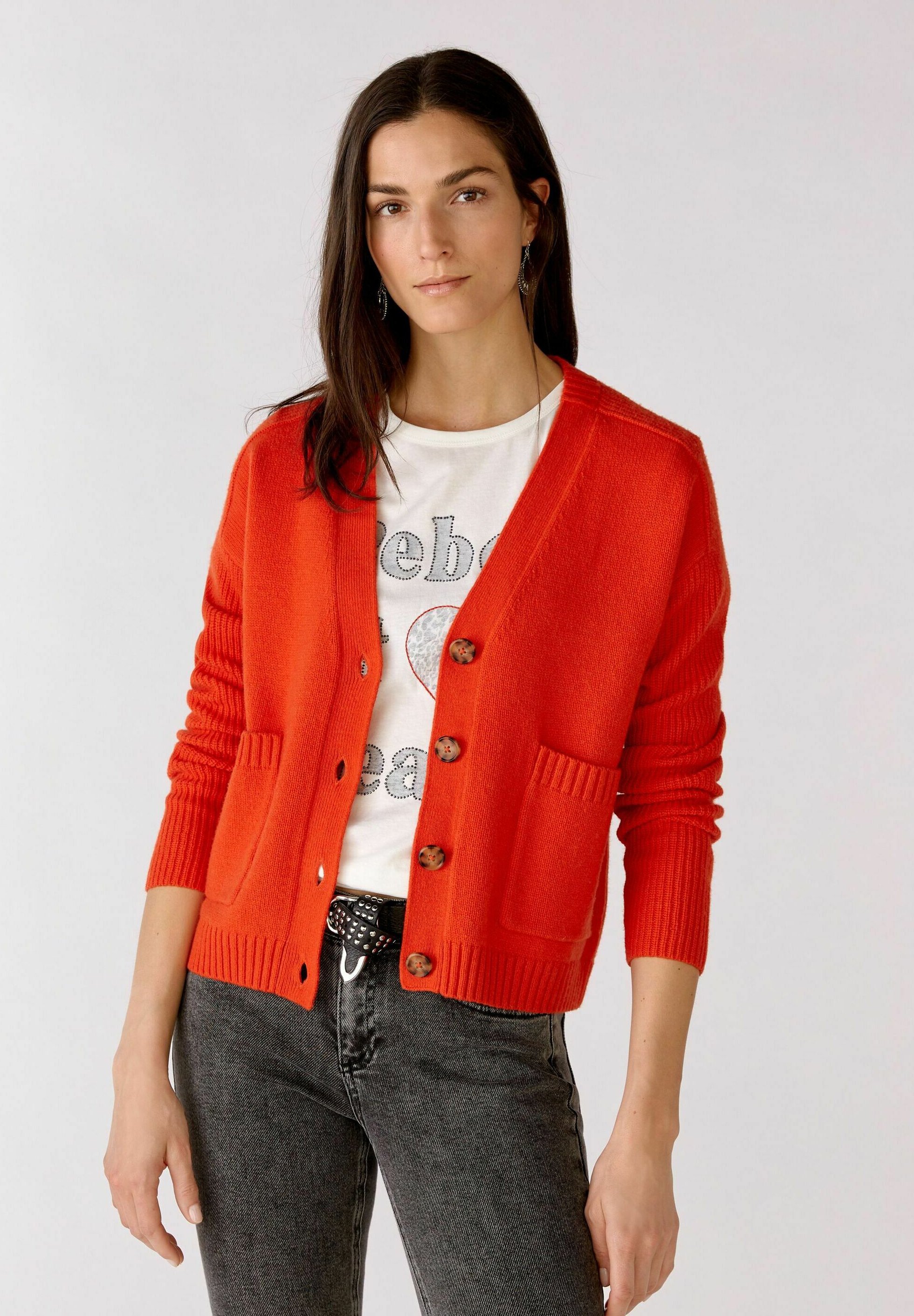 Oui MIT TASCHEN - Vest - pinciana/lichtrood - Zalando.be