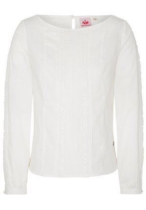 TRACHTEN "WENDELINA" MIT GLITZERELEMENTEN - Bluse - beige