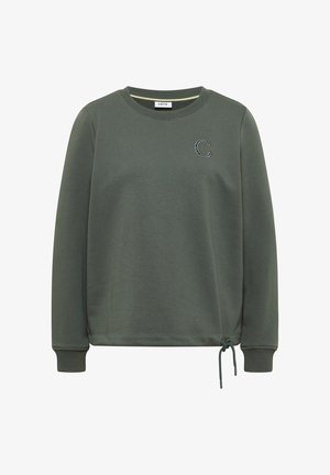 Cecil, ROUND-NECK SWEATSHIRT WITH DRAWSTRING - Sweatshirt - dried olive green