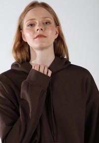 EOSELIO OVERSIZED UNISEX LOOSE FIT ELEVATE - Hoodie - espresso brown