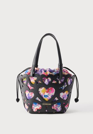 Love Moschino LOVE SCRIBBLES - Borsa a mano - black/ multi-coloured