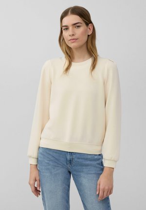 MIT PUFFÄRMELN - Sweatshirt - helles sand