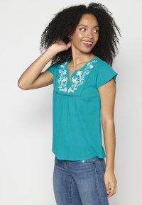 Koroshi SHORT SLEEVE PLEAS - Camicetta - menta   mint
