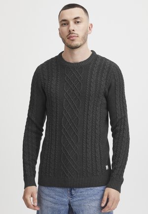 11 Project PRJamal - Strickpullover - dark grey melange
