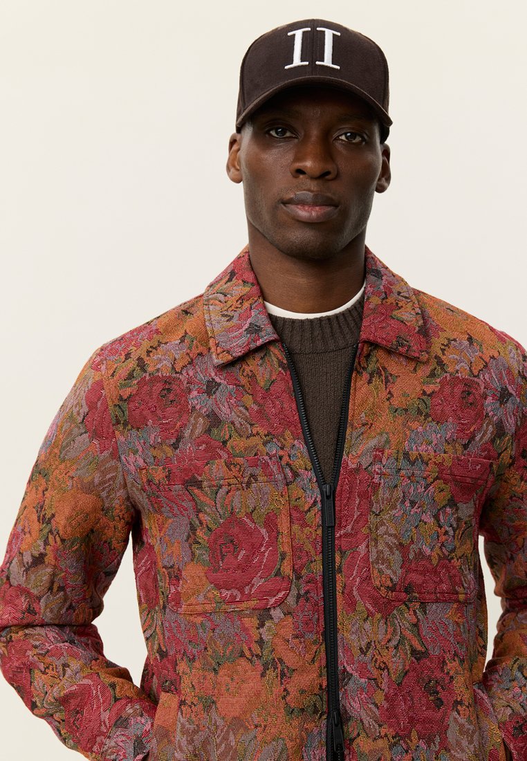 Les Deux MARSEILLE JACQUARD - Light jacket - red dahlia/light red