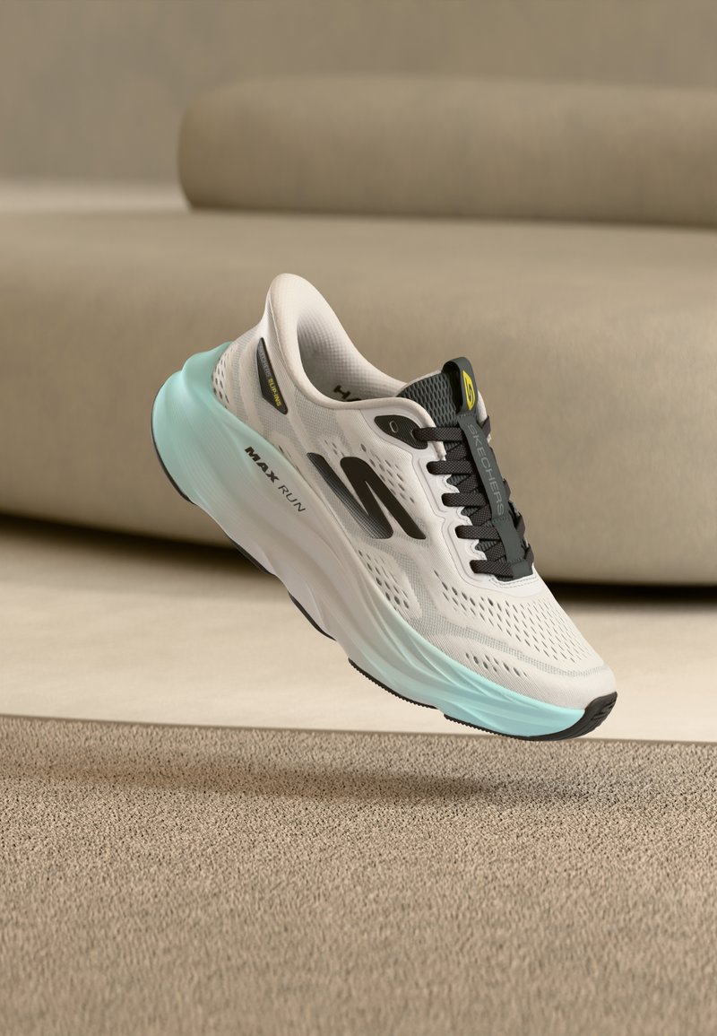 Skechers MAX RUN - Sneakers - gray/charcoal/grå - Zalando.se
