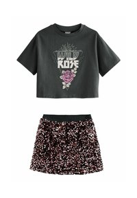 Next EMBELLISHED AND SEQUIN SET - A-Linien-Rock - charcoal grey