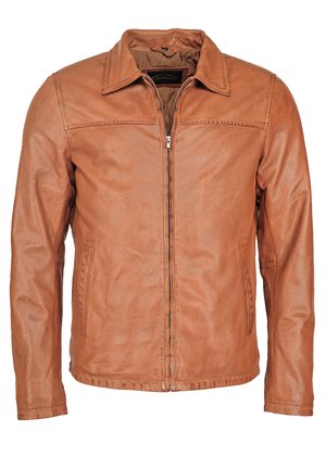 MIT LUCA - Veste en cuir - cognac