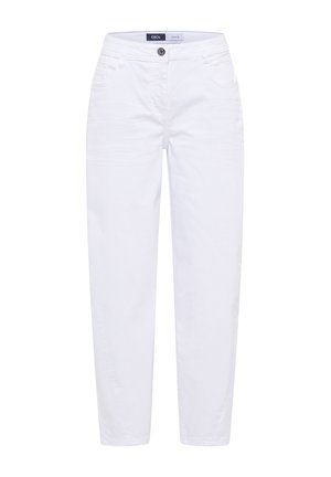 Cecil, HIGH WAIST BARREL LEG JEANS IM LOOSE FIT - Wide Leg - white