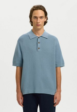 RELAXED - Polo - dusty blue