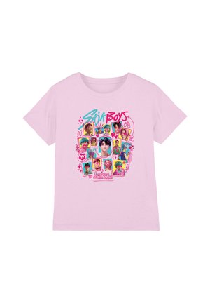NETFLIX, KPOP DEMON HUNTERS SAJA BOYS SODA POP DOODLES UNISEX - Print T-shirt - pink