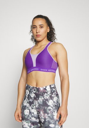 ULTIMATE RUN BRA PADDED - Tvirtai krūtinę prilaikanti sportinė liemenėlė - purple